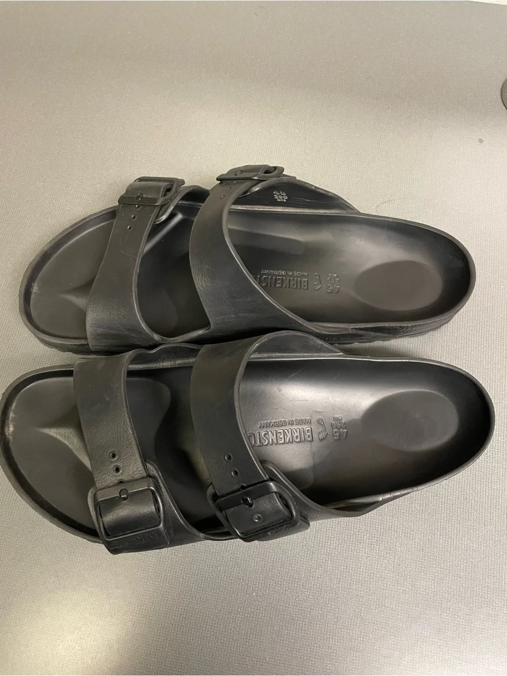 Birkenstock Men’s Black Two-Strap Arizona EVA Sandals